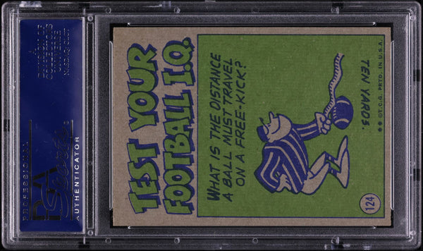 1972 Topps FB Card #124 John Brodie San Francisco 49ers IN ACTION HOF PSA 8.5 (MGD2)