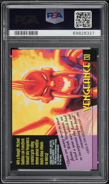 1994 Marvel Masterpieces #130 Vengeance PSA 9 MINT (MGD2)