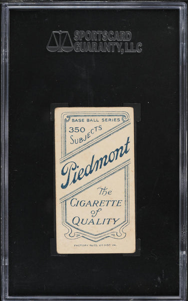 1909-11 T206 Chappie Charles St. Louis Cardinals PIEDMONT 350/25 SGC 4 VGEX (MGD2)