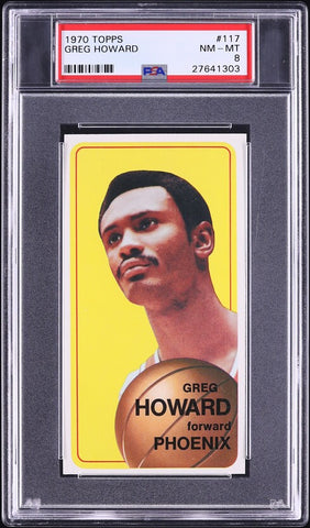 1970 Topps BkB Card #117 Greg Howard Phoenix Suns PSA 8 NM-MT (MGD2)