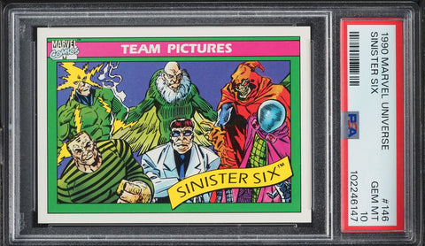 1990 Impel Marvel Universe Card #146 Sinister Six PSA 10 GEM MINT (MGD2)