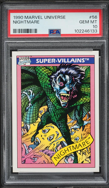 1990 Impel Marvel Universe Card # 56 Nightmare PSA 10 GEM MINT (MGD2)