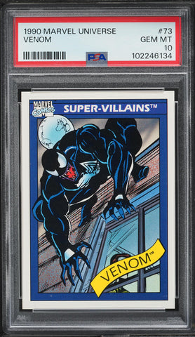 1990 Impel Marvel Universe Card # 73 Venom PSA 10 GEM MINT (MGD2)
