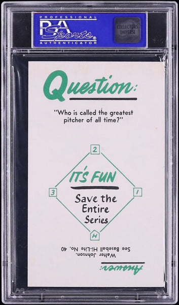 1960 Nu-Card BASEBALL HI-LITES # 25 Red Schoendienst Key Player In.. PSA 8 NM-MT (MGD2)