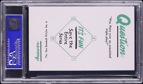 1960 Nu-Card BASEBALL HI-LITES # 13 Cardinals Take Series From Yanks PSA 8 NM-MT (MGD2)