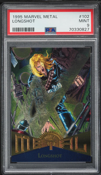 1995 Marvel Metal Card #102 Longshot PSA MINT 9 (MGD2)