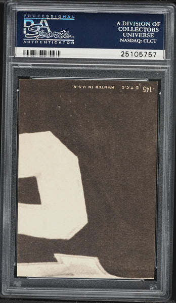 1969 Topps FB Card #145 Johnnie Robinson Detroit Lions ROOKIE RC HOF PSA 8 NM-MT (MGD2)