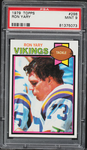 1979 Topps FB Card #298 Ron Yary Minnesota Vikings HOF PSA 9 MINT (MGD2)