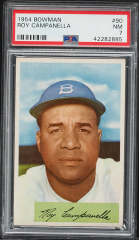 1954 Bowman BB Card # 90 Roy Campanella Brooklyn Dodgers HOF PSA 7 NRMT (MGD2)