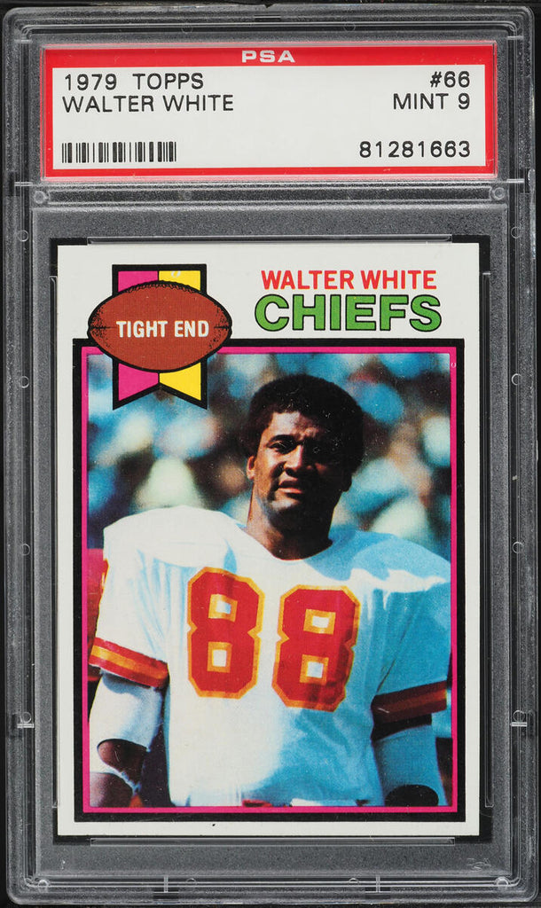 1979 Topps FB Card # 66 Walter White Kansas City Chiefs PSA 9 MINT (MGD2)