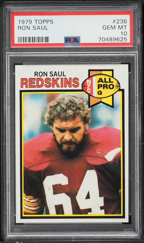 1979 Topps FB Card #236 Ron Saul Washington Redskins ALL-PRO PSA 10 GEM MINT (MGD2)