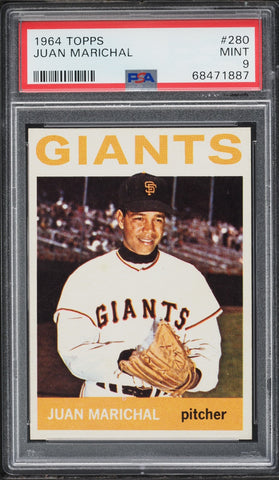 1964 Topps BB Card #280 Juan Marichal San Francisco Giants HOF PSA 9 MINT (MGD2)