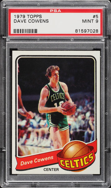 1979 Topps BkB Card # 5 Dave Cowens Boston Celtics HOF PSA 9 MINT (MGD2)