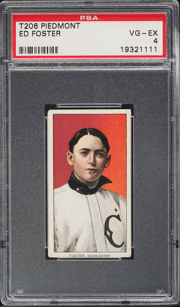 1909-11 T206 Ed Foster Charleston, SOUTHERN LEAGUER, PIEDMONT 350/25 PSA 4 VGEX (MGD2)