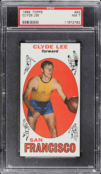 1969 Topps BkB Card # 93 Clyde Lee San Francisco Warriors PSA 7 NRMT (MGD2)