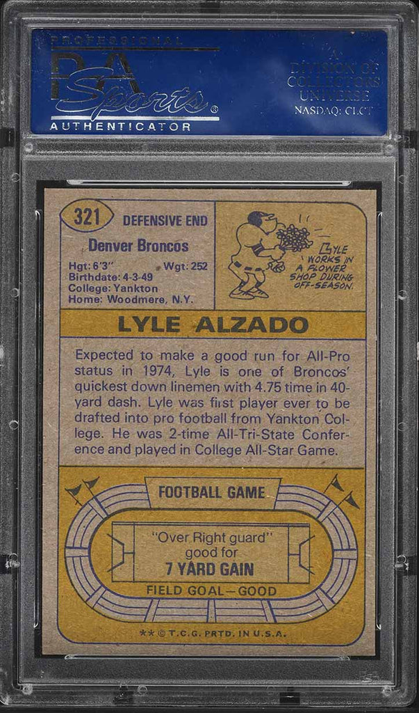 Lyle Alzado Card 1974 Topps #321