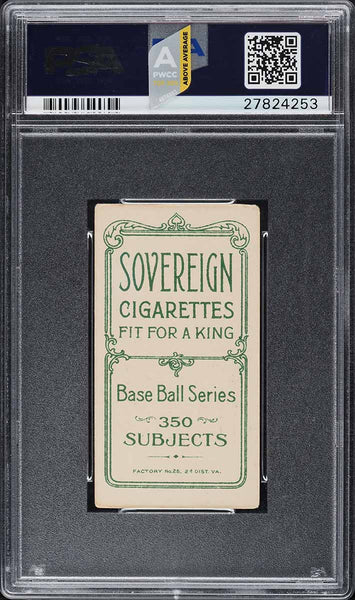 1909-11 T206 Ed Abbaticchio BROWN SLEEVES, SOVEREIGN 350 PSA 3.5 VG+ PWCC-A (MGD2)