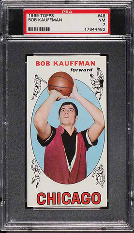 1969 Topps BkB Card # 48 Bob Kauffman Chicago Bulls ROOKIE RC PSA 7 NRMT (MGD2)