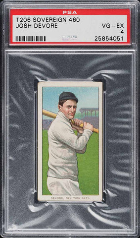 1909-11 T206 Josh Devore New York SOVEREIGN 460 PSA 4 VGEX PWCC-A (MGD2)