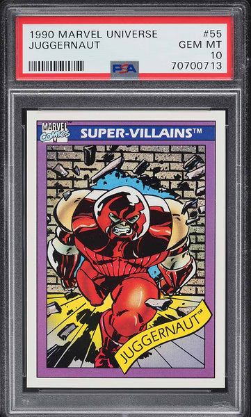 1990 Impel Marvel Universe Card # 55 Juggernaut PSA 10 GEM MINT (MGD2)