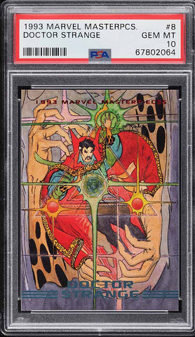 1993 Marvel Masterpieces Card # 8 Doctor Strange PSA 10 GEM MINT (MGD2)