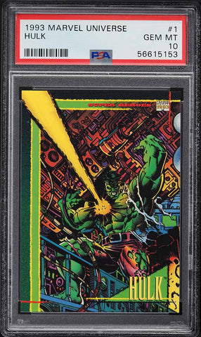 1993 Marvel Universe Card # 1 The Incredible Hulk PSA 10 GEM MINT (MGD2)