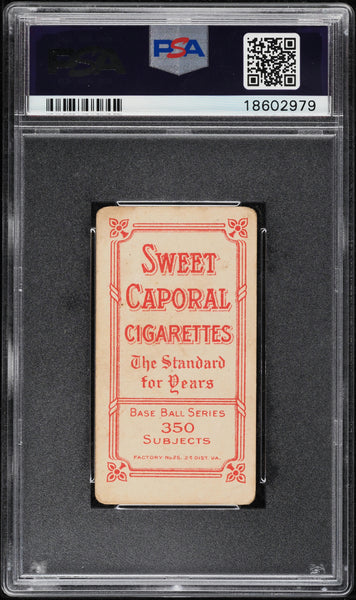 1909-11 T206 Clyde Milan Washington, SWEET CAPORAL 350/25 PSA 3 VG (MGD2)