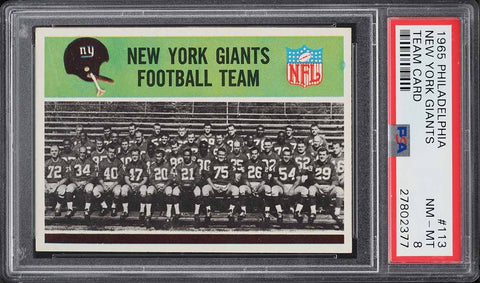 1967 Football Cards: New York Giants