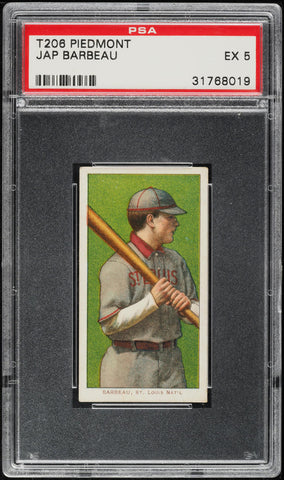 1909-11 T206 Jap Barbeau St. Louis, PIEDMONT 350/25 PSA 5 EX (MGD2)