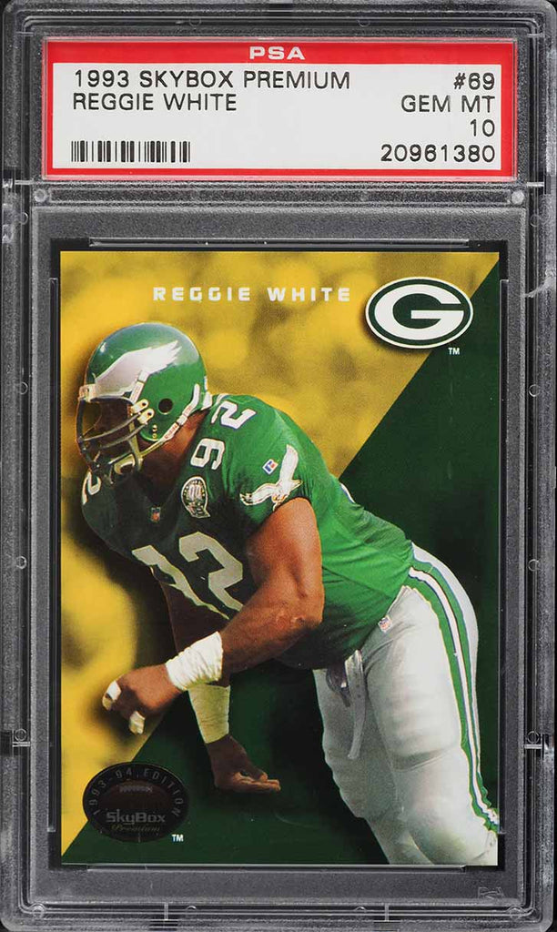 1993 Skybox Premium FB Card # 69 Reggie White Green Bay Packers HOF PS – My  Grandpa's Den Collectibles