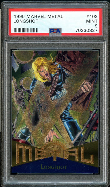 1995 Marvel Metal Card #102 Longshot PSA MINT 9 (MGD2)