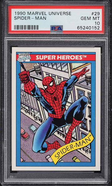 1990 Impel Marvel Universe Card # 29 Spider-Man PSA 10 GEM MINT (MGD3)