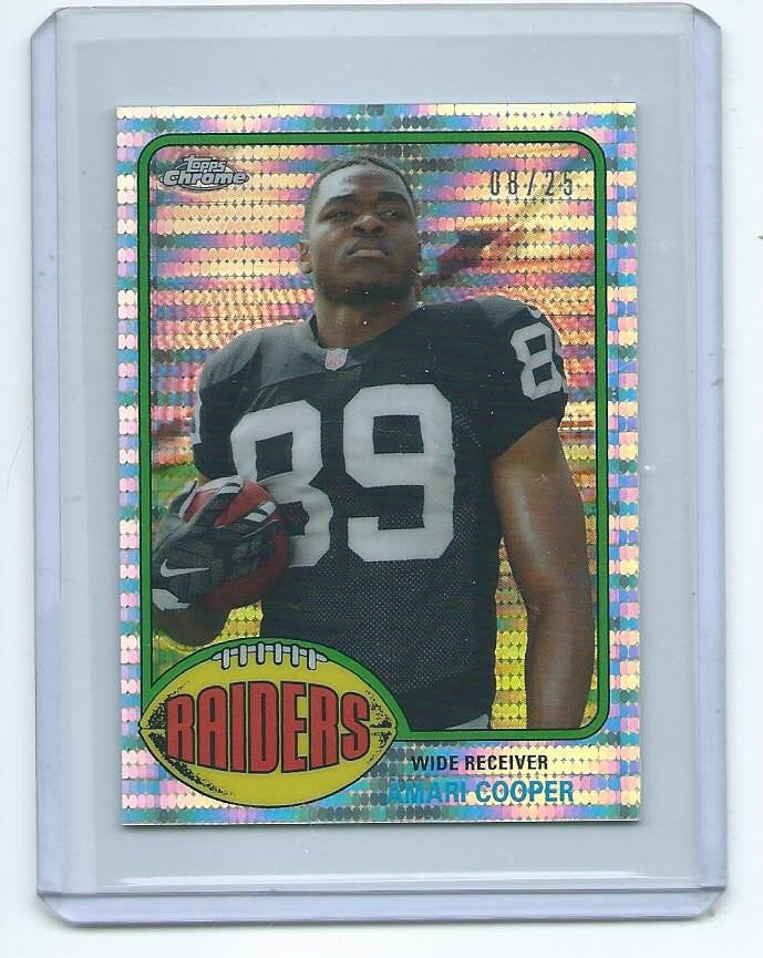 2015 Topps Chrome MINI Football "1976 TOPPS" RETRO PULSAR REFRACTOR ROOKIE SET Cards