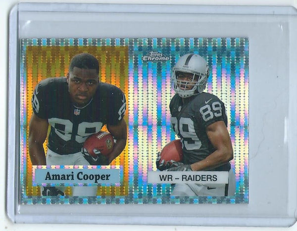 2015 Topps Chrome MINI Football "60TH ANNIVERSARY" PULSAR REFRACTOR SET Cards