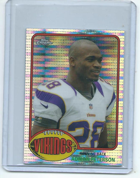2015 Topps Chrome MINI Football "60TH ANNIVERSARY" PULSAR REFRACTOR SET Cards