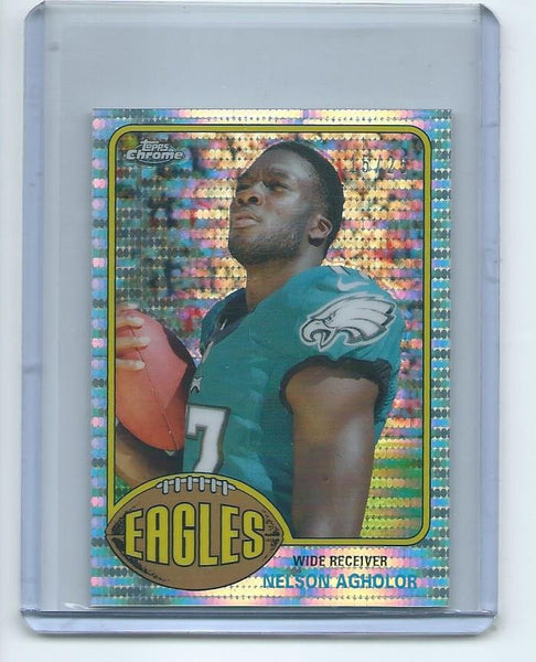 2015 Topps Chrome MINI Football "1976 TOPPS" RETRO PULSAR REFRACTOR ROOKIE SET Cards