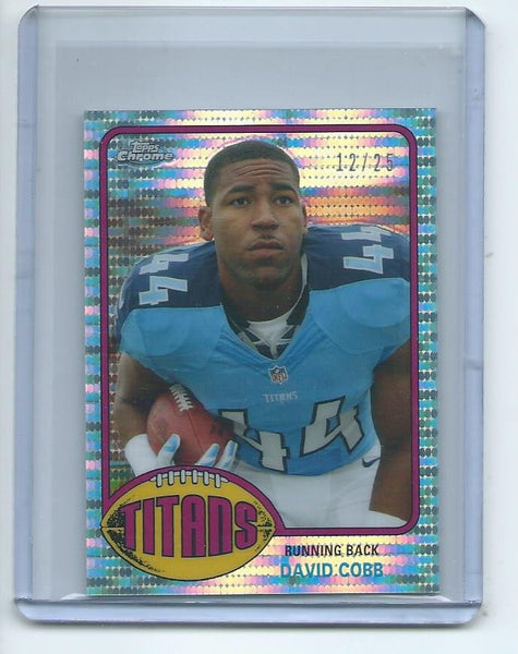 2015 Topps Chrome MINI Football "1976 TOPPS" RETRO PULSAR REFRACTOR ROOKIE SET Cards