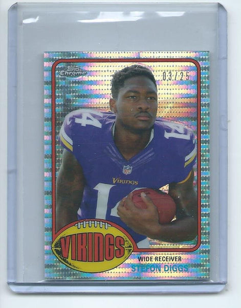 2015 Topps Chrome MINI Football "1976 TOPPS" RETRO PULSAR REFRACTOR ROOKIE SET Cards