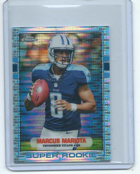 2015 Topps Chrome MINI Football "1989 TOPPS SUPER ROOKIE" RETRO PULSAR REFRACTOR SET Cards