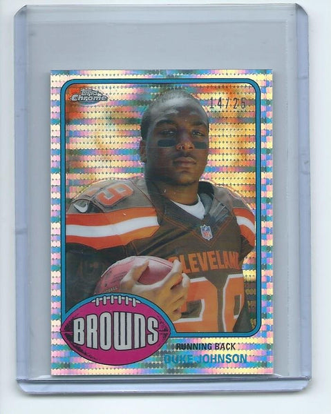 2015 Topps Chrome MINI Football "1976 TOPPS" RETRO PULSAR REFRACTOR ROOKIE SET Cards