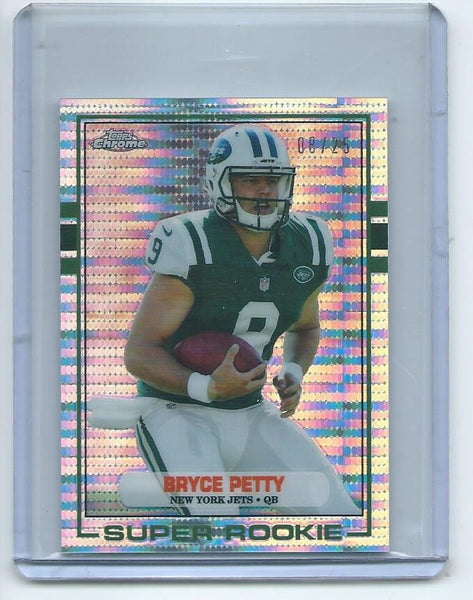 2015 Topps Chrome MINI Football "1989 TOPPS SUPER ROOKIE" RETRO PULSAR REFRACTOR SET Cards