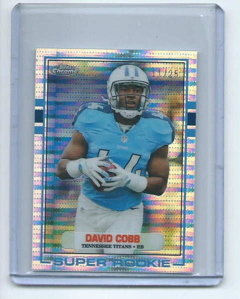 2015 Topps Chrome MINI Football "1989 TOPPS SUPER ROOKIE" RETRO PULSAR REFRACTOR SET Cards