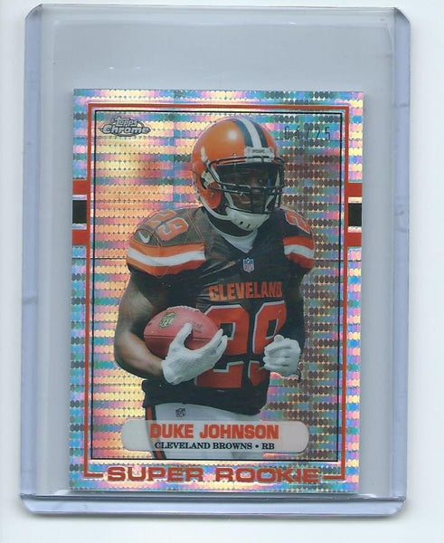 2015 Topps Chrome MINI Football "1989 TOPPS SUPER ROOKIE" RETRO PULSAR REFRACTOR SET Cards
