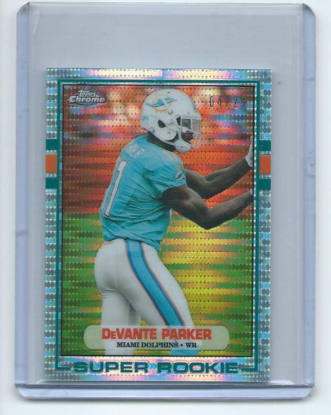 2015 Topps Chrome MINI Football "1989 TOPPS SUPER ROOKIE" RETRO PULSAR REFRACTOR SET Cards