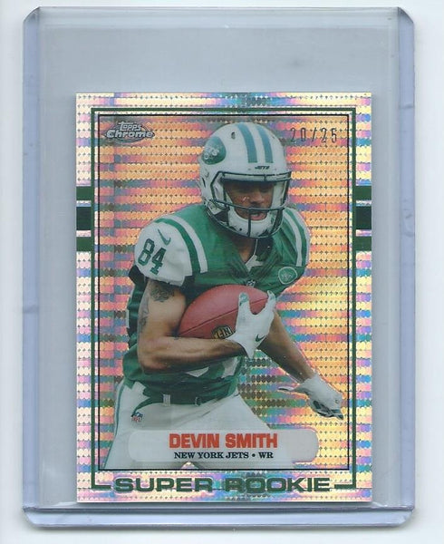 2015 Topps Chrome MINI Football "1989 TOPPS SUPER ROOKIE" RETRO PULSAR REFRACTOR SET Cards