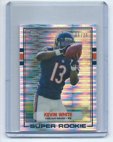 2015 Topps Chrome MINI Football "1989 TOPPS SUPER ROOKIE" RETRO PULSAR REFRACTOR SET Cards