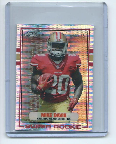 2015 Topps Chrome MINI Football "1989 TOPPS SUPER ROOKIE" RETRO PULSAR REFRACTOR SET Cards