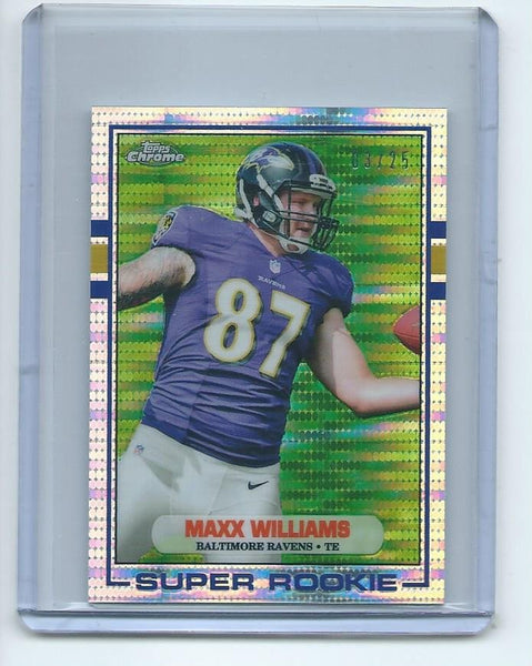 2015 Topps Chrome MINI Football "1989 TOPPS SUPER ROOKIE" RETRO PULSAR REFRACTOR SET Cards