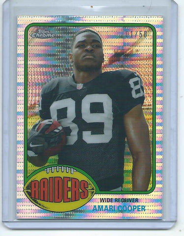 2015 Topps Chrome Football "1976 TOPPS" RETRO PULSAR REFRACTOR ROOKIE SET Cards