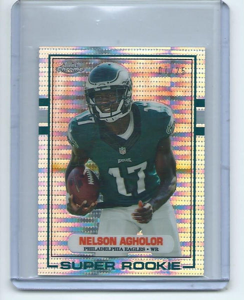 2015 Topps Chrome MINI Football "1989 TOPPS SUPER ROOKIE" RETRO PULSAR REFRACTOR SET Cards